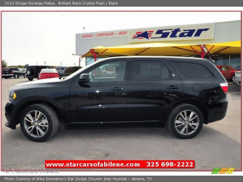 Brilliant Black Crystal Pearl / Black 2013 Dodge Durango Rallye