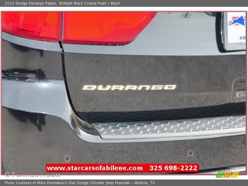 Brilliant Black Crystal Pearl / Black 2013 Dodge Durango Rallye