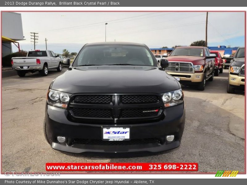 Brilliant Black Crystal Pearl / Black 2013 Dodge Durango Rallye
