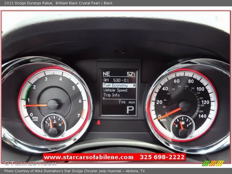 Brilliant Black Crystal Pearl / Black 2013 Dodge Durango Rallye