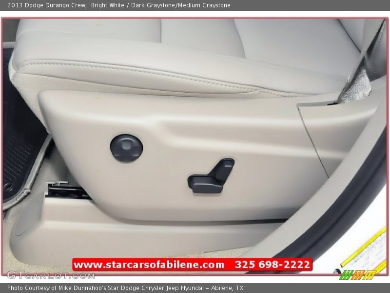 Bright White / Dark Graystone/Medium Graystone 2013 Dodge Durango Crew
