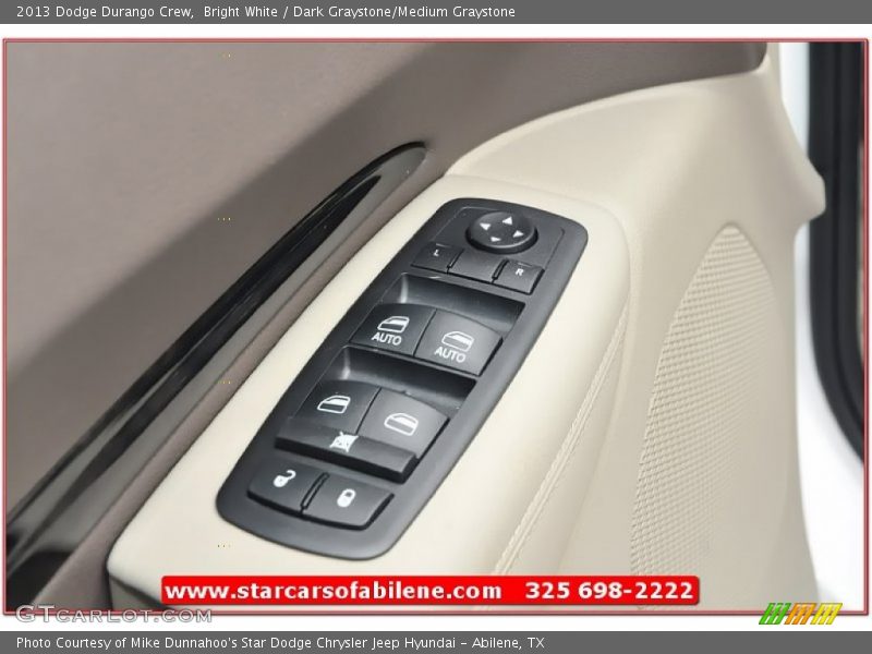 Bright White / Dark Graystone/Medium Graystone 2013 Dodge Durango Crew