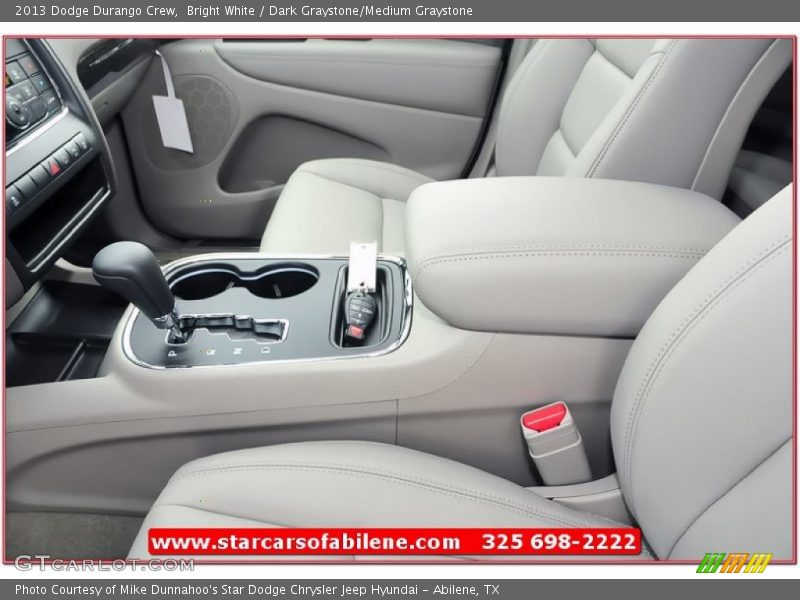 Bright White / Dark Graystone/Medium Graystone 2013 Dodge Durango Crew