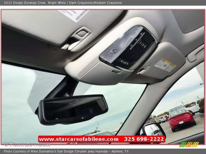 Bright White / Dark Graystone/Medium Graystone 2013 Dodge Durango Crew