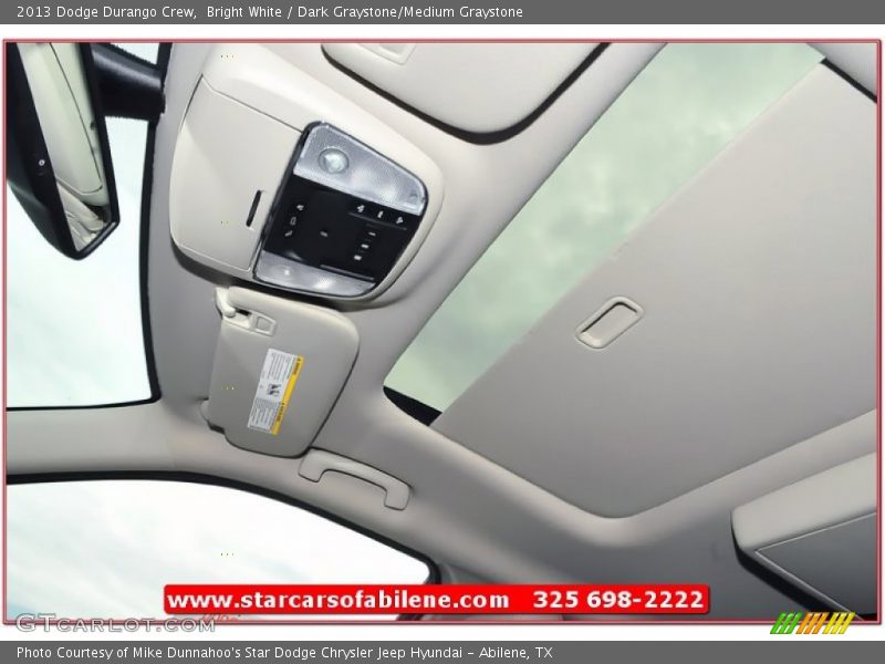 Bright White / Dark Graystone/Medium Graystone 2013 Dodge Durango Crew
