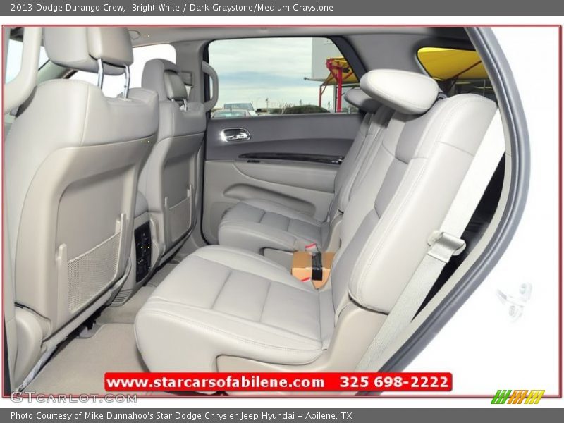 Bright White / Dark Graystone/Medium Graystone 2013 Dodge Durango Crew