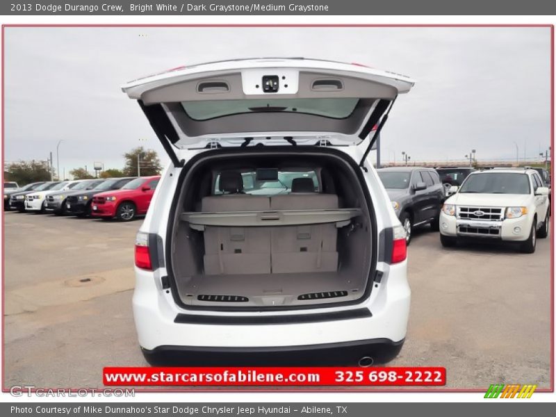 Bright White / Dark Graystone/Medium Graystone 2013 Dodge Durango Crew