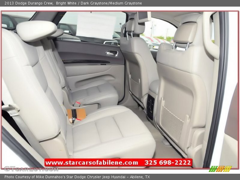 Bright White / Dark Graystone/Medium Graystone 2013 Dodge Durango Crew