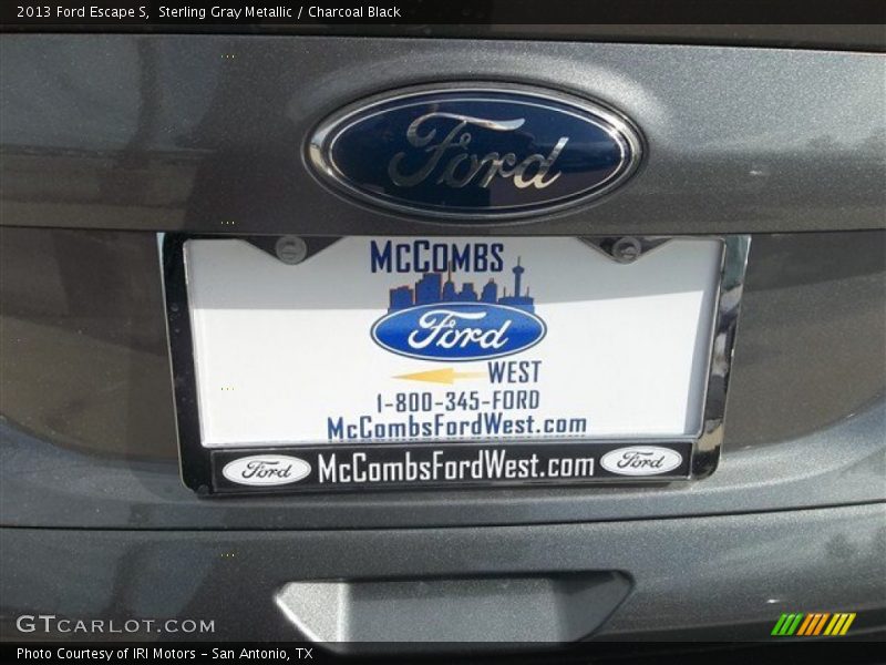 Sterling Gray Metallic / Charcoal Black 2013 Ford Escape S