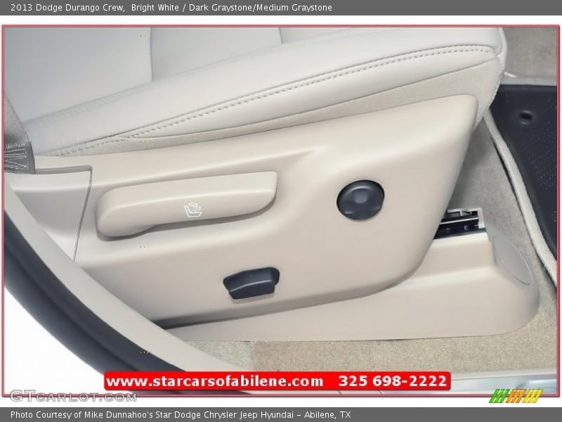 Bright White / Dark Graystone/Medium Graystone 2013 Dodge Durango Crew
