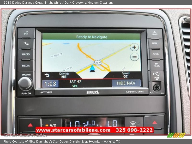 Bright White / Dark Graystone/Medium Graystone 2013 Dodge Durango Crew