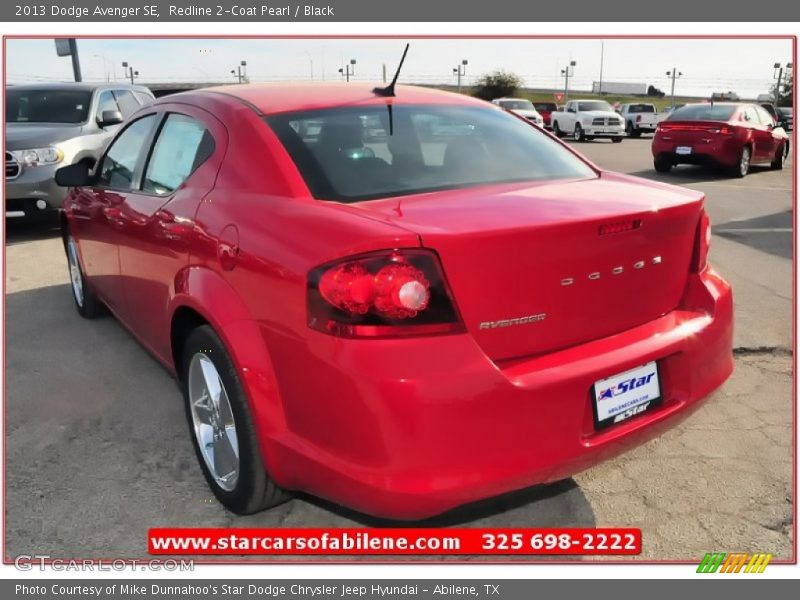 Redline 2-Coat Pearl / Black 2013 Dodge Avenger SE