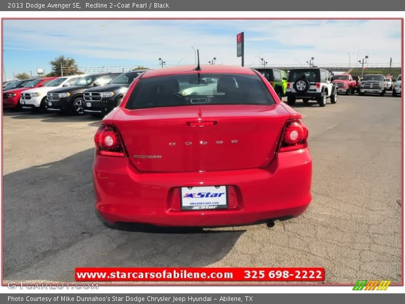 Redline 2-Coat Pearl / Black 2013 Dodge Avenger SE