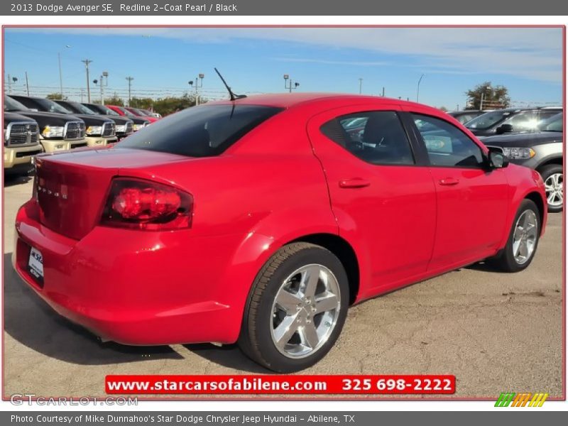 Redline 2-Coat Pearl / Black 2013 Dodge Avenger SE