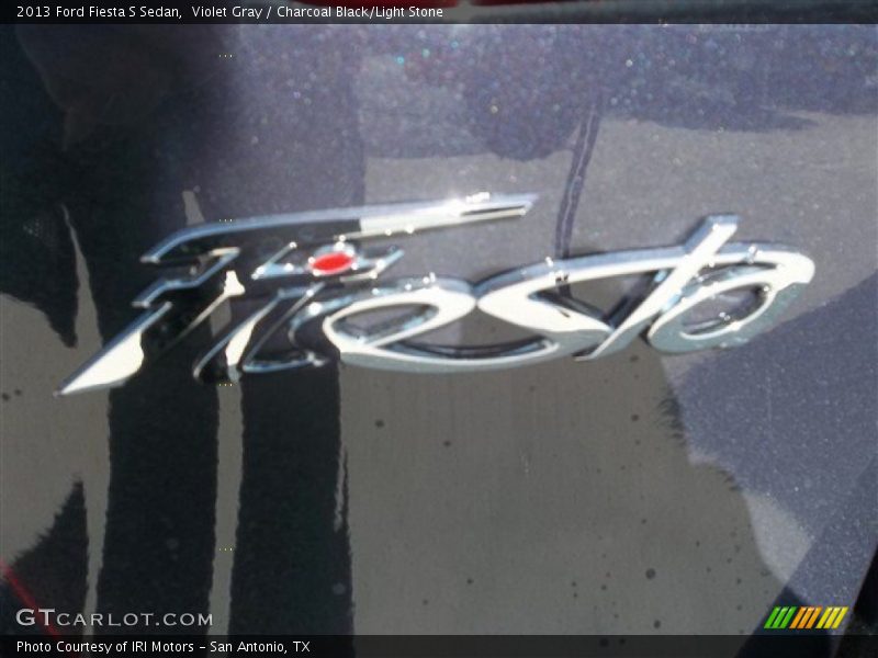 Violet Gray / Charcoal Black/Light Stone 2013 Ford Fiesta S Sedan
