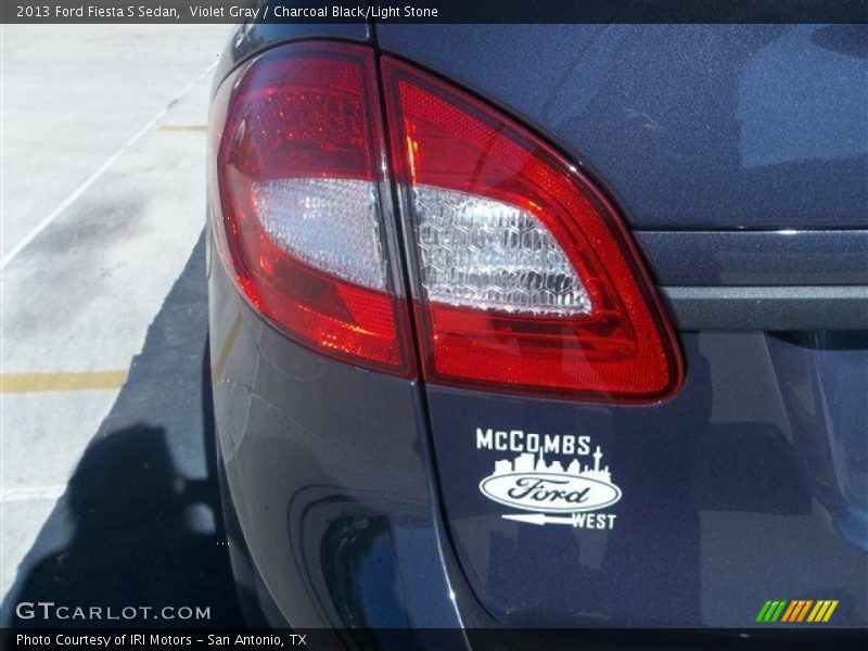 Violet Gray / Charcoal Black/Light Stone 2013 Ford Fiesta S Sedan