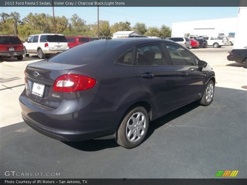 Violet Gray / Charcoal Black/Light Stone 2013 Ford Fiesta S Sedan