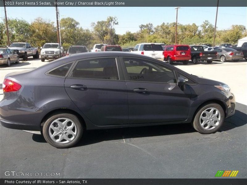 Violet Gray / Charcoal Black/Light Stone 2013 Ford Fiesta S Sedan