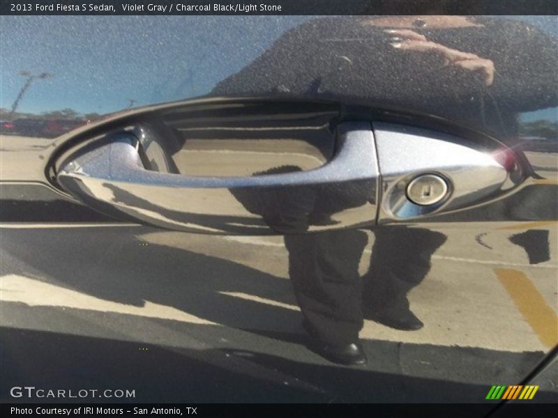 Violet Gray / Charcoal Black/Light Stone 2013 Ford Fiesta S Sedan