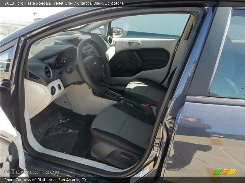 Violet Gray / Charcoal Black/Light Stone 2013 Ford Fiesta S Sedan