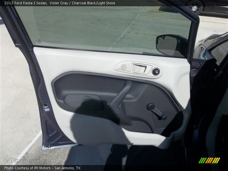 Violet Gray / Charcoal Black/Light Stone 2013 Ford Fiesta S Sedan