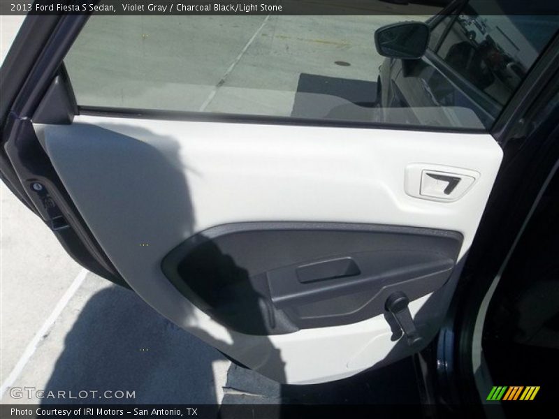 Violet Gray / Charcoal Black/Light Stone 2013 Ford Fiesta S Sedan