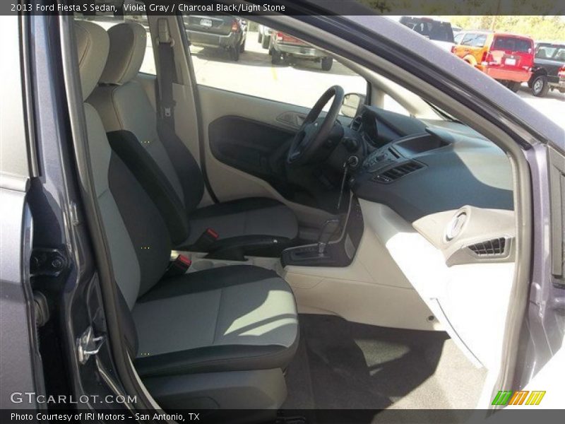 Violet Gray / Charcoal Black/Light Stone 2013 Ford Fiesta S Sedan