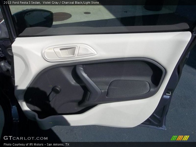Violet Gray / Charcoal Black/Light Stone 2013 Ford Fiesta S Sedan