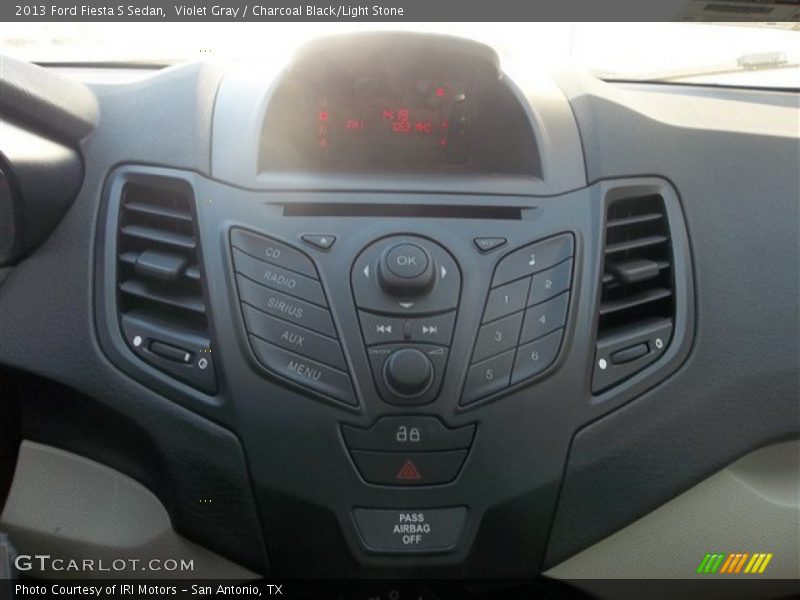 Violet Gray / Charcoal Black/Light Stone 2013 Ford Fiesta S Sedan
