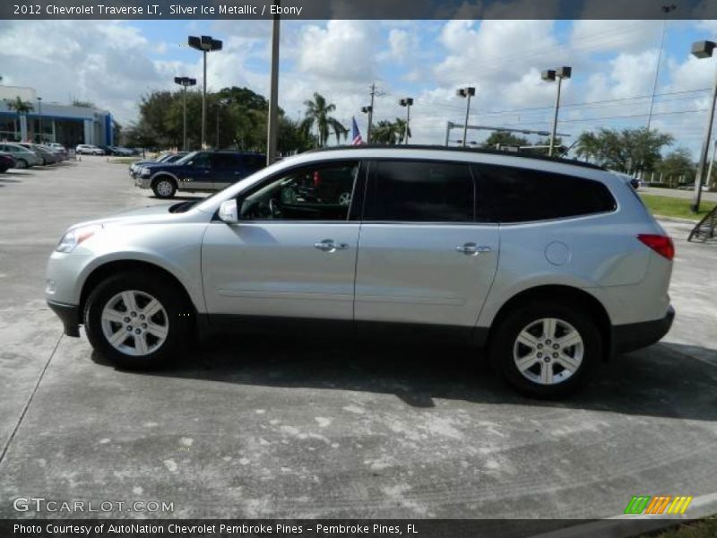 Silver Ice Metallic / Ebony 2012 Chevrolet Traverse LT