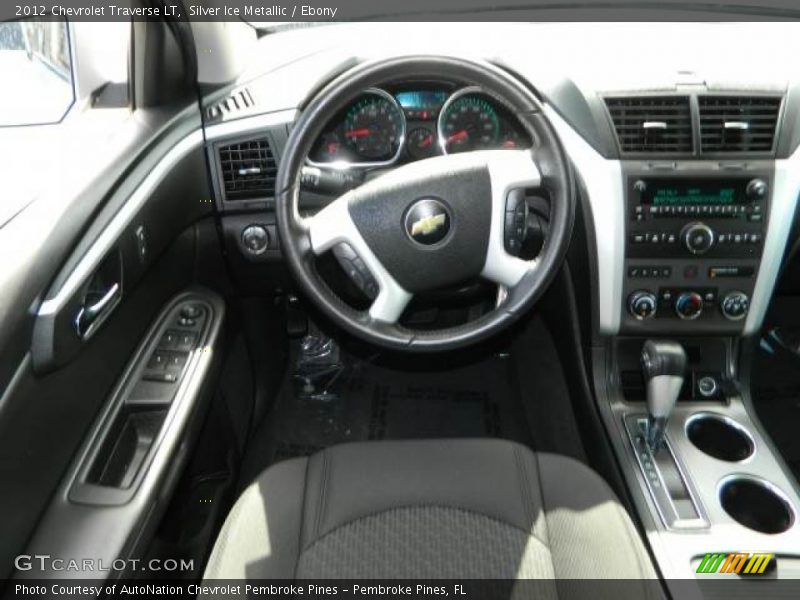 Silver Ice Metallic / Ebony 2012 Chevrolet Traverse LT