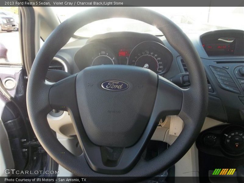 Violet Gray / Charcoal Black/Light Stone 2013 Ford Fiesta S Sedan