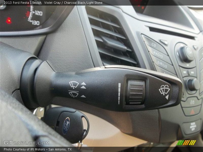 Violet Gray / Charcoal Black/Light Stone 2013 Ford Fiesta S Sedan