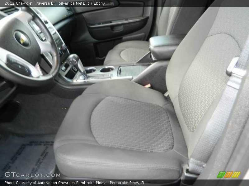 Silver Ice Metallic / Ebony 2012 Chevrolet Traverse LT