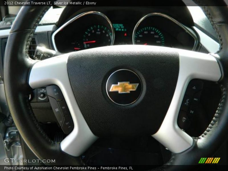 Silver Ice Metallic / Ebony 2012 Chevrolet Traverse LT