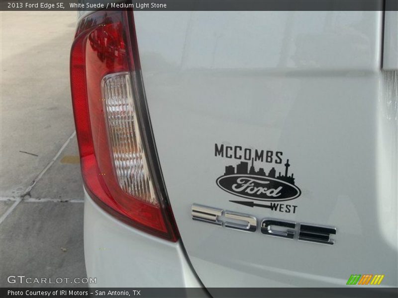 White Suede / Medium Light Stone 2013 Ford Edge SE