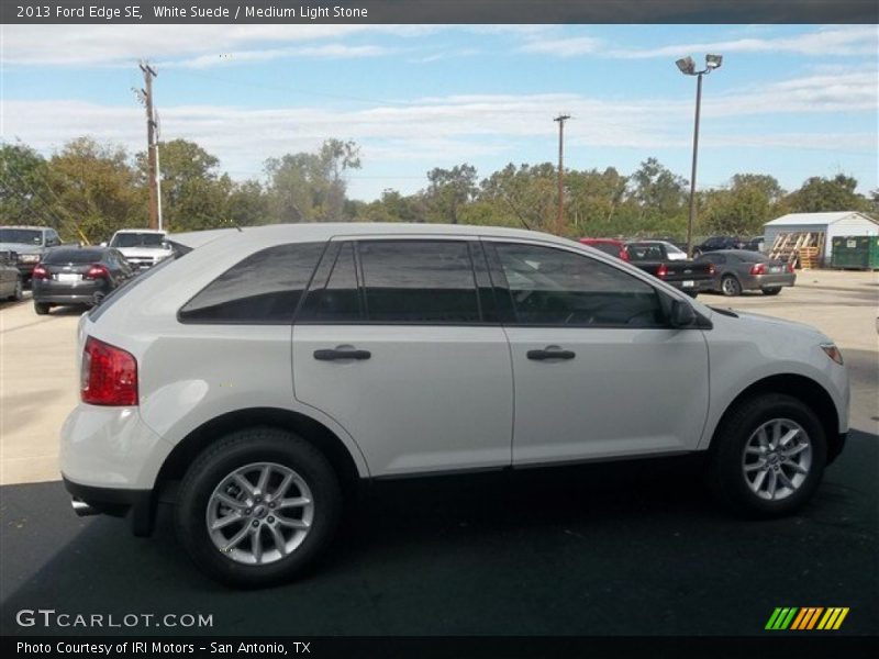 White Suede / Medium Light Stone 2013 Ford Edge SE