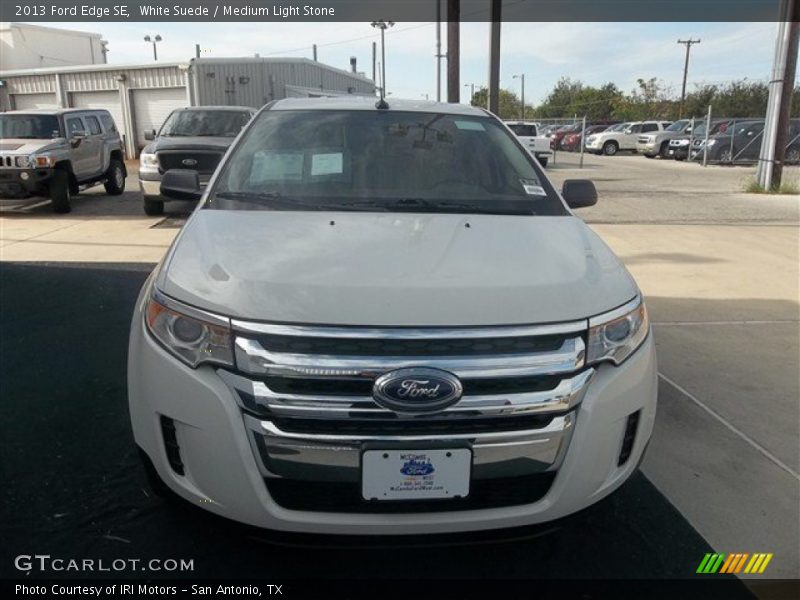 White Suede / Medium Light Stone 2013 Ford Edge SE