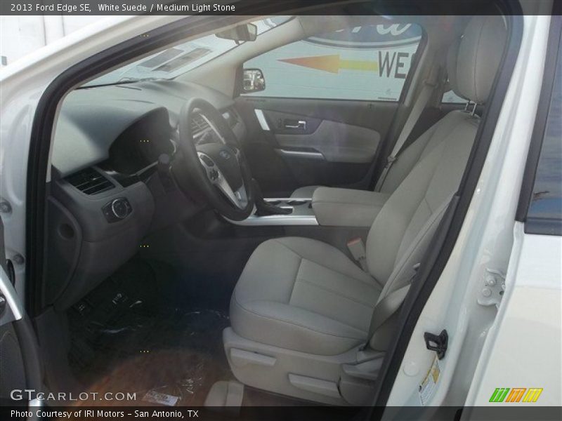 White Suede / Medium Light Stone 2013 Ford Edge SE