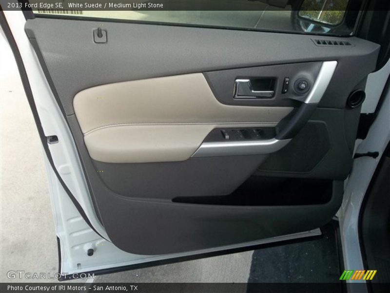 White Suede / Medium Light Stone 2013 Ford Edge SE