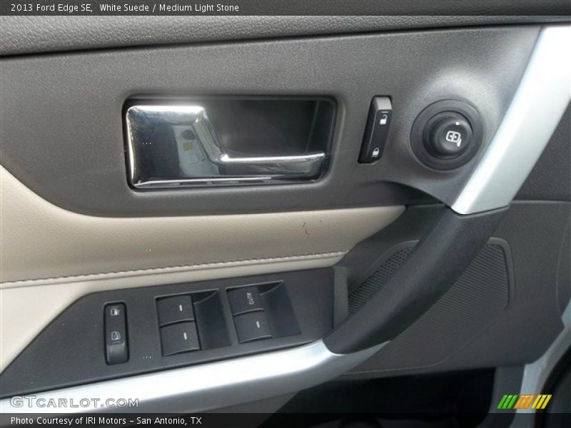White Suede / Medium Light Stone 2013 Ford Edge SE