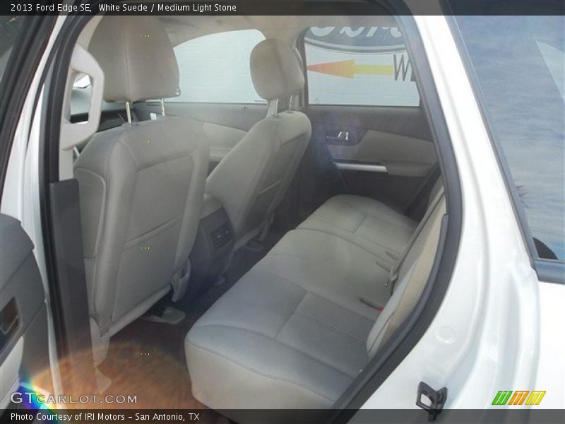 White Suede / Medium Light Stone 2013 Ford Edge SE