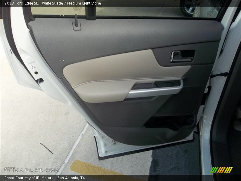 White Suede / Medium Light Stone 2013 Ford Edge SE