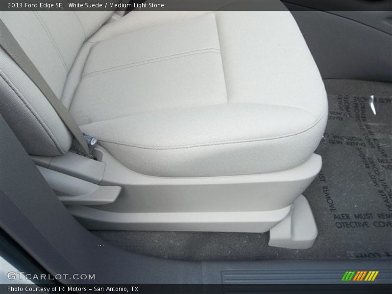 White Suede / Medium Light Stone 2013 Ford Edge SE
