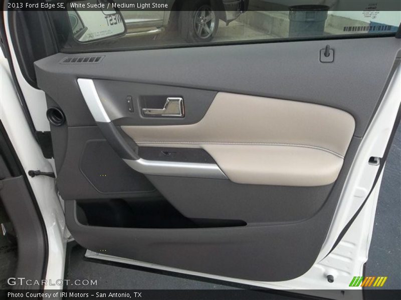 White Suede / Medium Light Stone 2013 Ford Edge SE