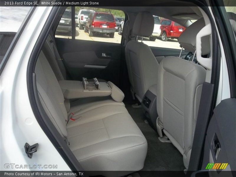 White Suede / Medium Light Stone 2013 Ford Edge SE