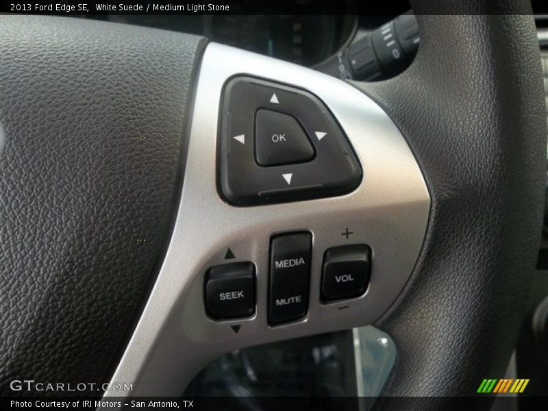 White Suede / Medium Light Stone 2013 Ford Edge SE