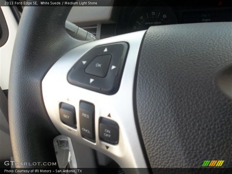 White Suede / Medium Light Stone 2013 Ford Edge SE
