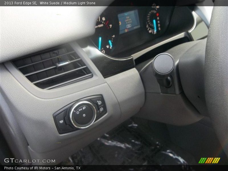 White Suede / Medium Light Stone 2013 Ford Edge SE