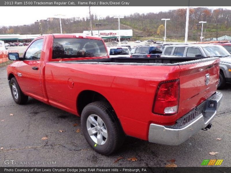 Flame Red / Black/Diesel Gray 2013 Ram 1500 Tradesman Regular Cab